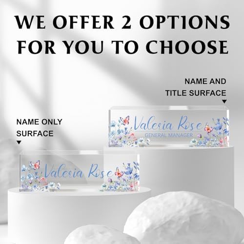 Custom Name Plate for Desk, Acrylic Desk Name Plate Personalized, Employee Appreciation Gifts, Office Desk Accessories for Woman Teacher Nurse, Coworker Gifts for Manager Assistant - Image 5