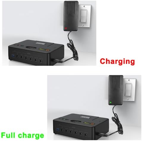 TalentCell Mini UPS Uninterrupted Power Supply, 142.08Wh DC 24/19/15/12/9/5V Lithium ion Battery Pack, Multiple Output for Wireless Router, Modem, LED Light, CCTV Camera and More - Image 6