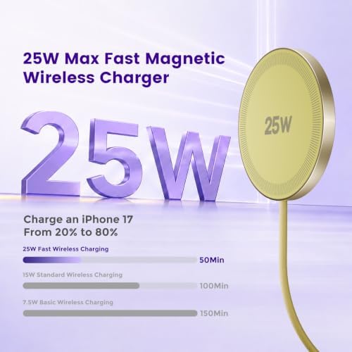 MagSafe 25W Wireless Charger for Apple Magnetic Fast Charging Pad - Image 2