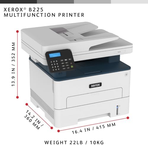 Xerox B225DNI Wireless Black and White Laser All-in-One Printer - Image 2