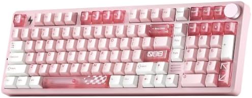 YUNZII AL98 PRO Aluminum Wireless Mechanical Keyboard(Pink,Candy Switch) by YUNZIIMECHANICALKEYBOARD