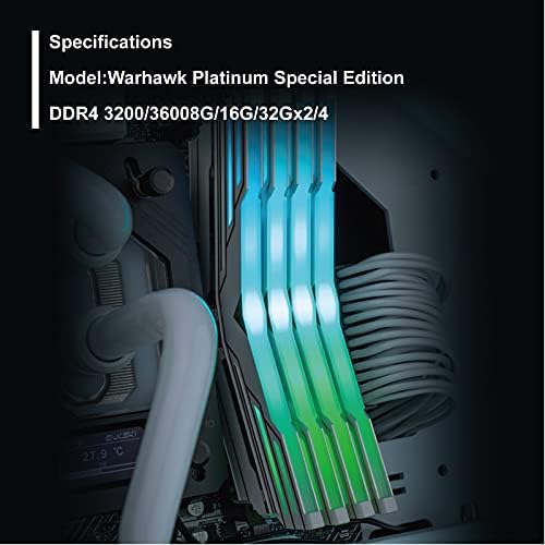 OLOy DDR4 RAM 16GB (2x8GB) Warhawk Aura Sync RGB 3000 MHz CL16 1.35V 288-Pin Desktop Gaming UDIMM (MD4U083016BCDA) - Image 7