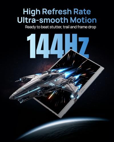ARZOPA 16.1'' 144Hz Portable Gaming Monitor 106% sRGB-Z1FC Gray - Image 6