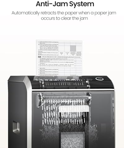 Locksworth-200-sheet Micro-Cut Paper Shredder, P-5 High Security Shredders for Home Office Heavy Duty, Document Shredder, Home Office Heavy Duty Shredder, 8.5 Gallon Capacity - Image 6