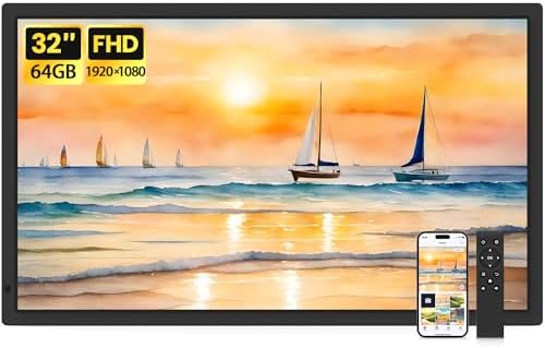 Uhale 32" Large Digital Picture Frame 64GB Photo Frame WiFi Remote Control by WONNIE
