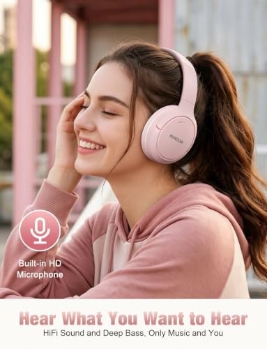 RUNOLIM Active Noise Cancelling Headphones, Wireless Bluetooth Over Ear - Image 7