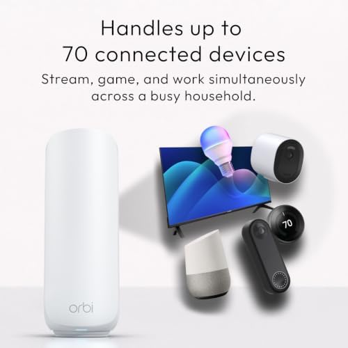 NETGEAR Orbi 370 Series WiFi 7 Mesh System, Up to 6,000 sq ft., 3 Pack - Image 4
