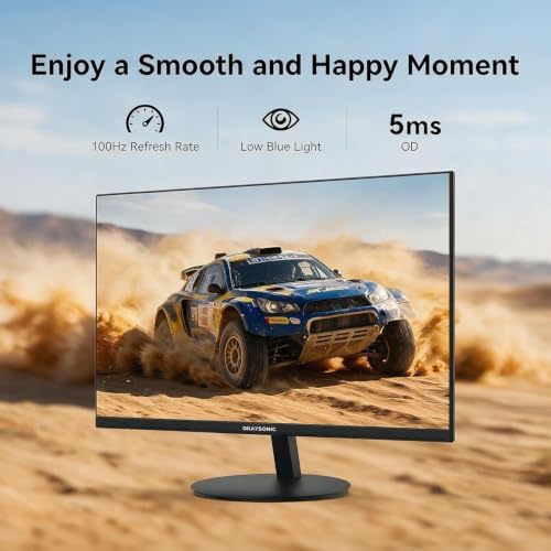 24 Inch Monitor 100Hz 1ms, AMD FreeSync, 100% sRGB, Eye Care - Image 4