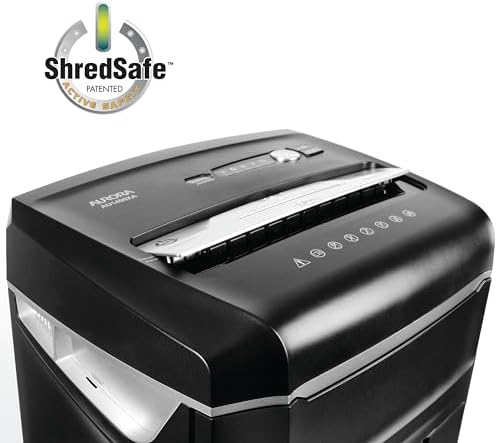 Aurora JamFree AU1400XA 14-Sheet Crosscut-Cut Paper/CD/Credit Card Shredder with Pull-Out Wastebasket - Image 6