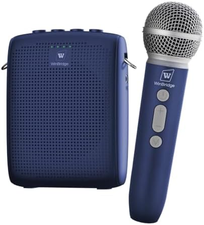 WinBridge Voice Amplifier with Wireless Mic for Teachers Blue WB009 by WWINBRIDGE