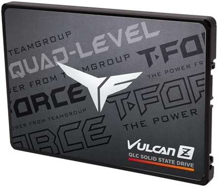 TEAMGROUP T-Force Vulcan Z 1TB SLC Cache 3D NAND QLC 2.5 Inch SATA III Internal Solid State Drive SSD (R/W Speed up to 550/470 MB/s) T253TY001T0C101 - Image 2