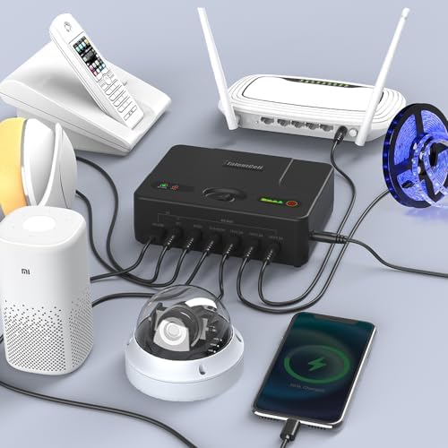 TalentCell Mini UPS Uninterrupted Power Supply, 142.08Wh DC 24/19/15/12/9/5V Lithium ion Battery Pack, Multiple Output for Wireless Router, Modem, LED Light, CCTV Camera and More - Image 5