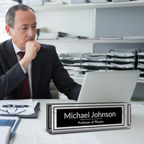 Desk Name Plate Personalized, Custom Name Plate for Desk, Acrylic Desktop Accessories, Office Gift & Decor for Women Men, Teacher Nurse Boss Employee Appreciation Gifts - Image 5