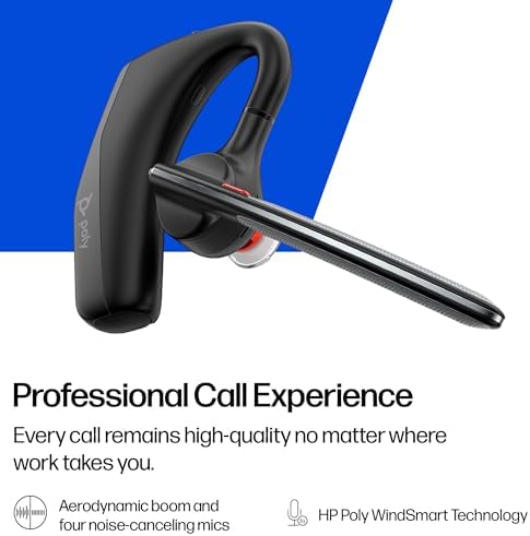 Poly Voyager Legend 30 - Bluetooth Headphones with Mic - Discreet Boom & 4 Noise-Canceling Mics - WindSmart Technology - All-Day Comfort - Seamless Connectivity - Smart Sensors & Call Controls - Image 3