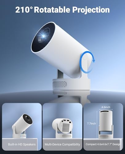 Mini Projector with WiFi and Bluetooth,Smart Projector 4K Support Proyector - Image 6