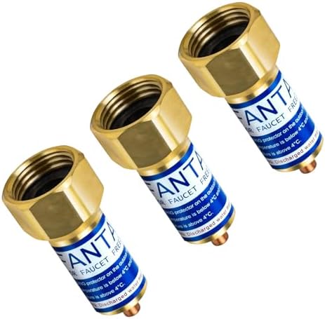 3 Pcs Outdoor Faucet Freeze Protector, Brass Spigot Covers with Tape by Fantang