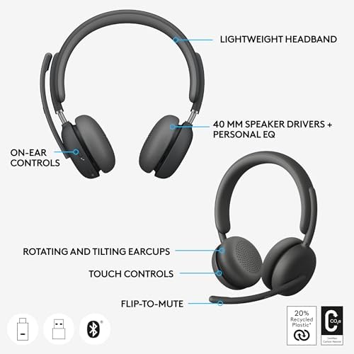 Logitech Zone Wireless 2 for Business Premium Headset - UC - Image 6