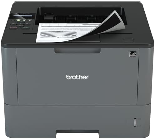 Brother Monochrome Laser Printer, HL-L5100DN, Duplex Two-Sided Printing, Ethernet Network Interface, Mobile Printing, Amazon Dash Replenishment Ready by Unknown