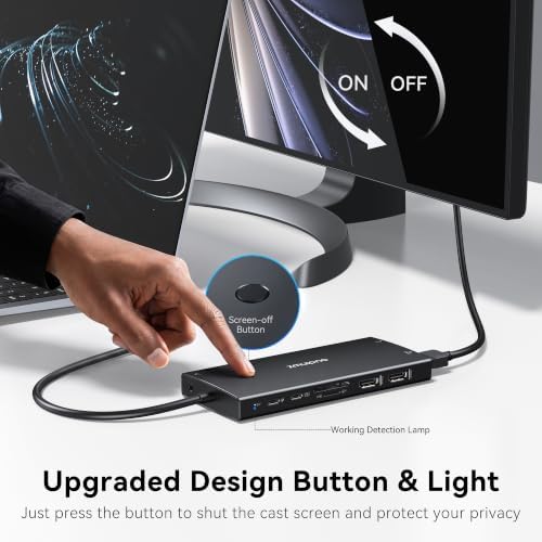 USB C Laptop Docking Station Dual Monitor for Dell HP with 2 HDMI 4K DP 8K - Image 6