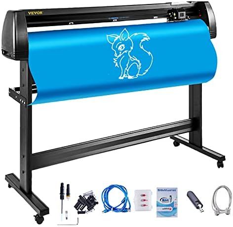 VEVOR Vinyl Cutter Plotter Machine, 53" Signmaster Software Sign Making Machine, 1350mm Paper Feed Vinyl Cutter Plotter with Stand (53" 1350mm) by VEVOR