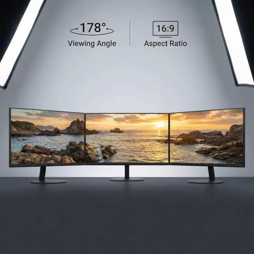 27 Inch Monitor - 1080P, VA, Full HD, Frameless, 100Hz, 1ms, Adaptive-Sync, for Working and Gaming, Low Blue Light, Flicker Free, HDMI, VESA Mountable (100x100mm) - Image 7