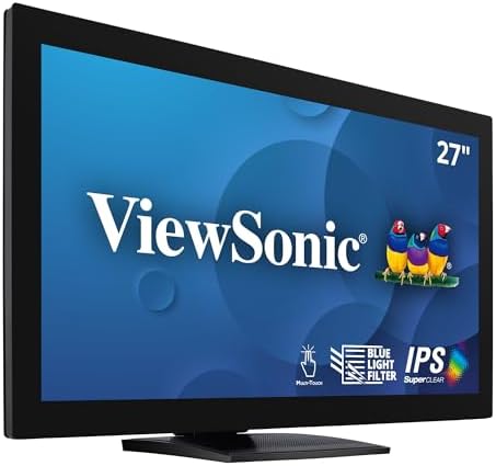 ViewSonic TD2760 27 Inch 1080p Touch Screen Monitor, 10-Point, RS232, HDMI by ViewSonicCorporation