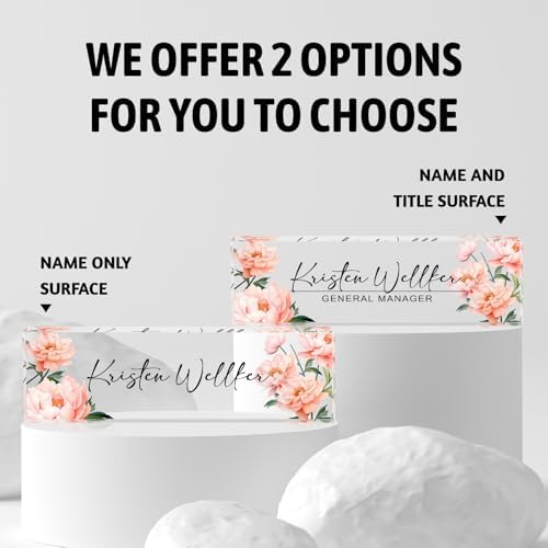 Custom Acrylic Name Plates for Desks, Personalized Office Decor - Image 3