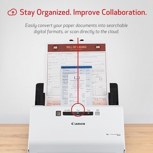 Canon imageFORMULA R40 - Office Document Scanner, Windows and Mac, Duplex Scanning, Easy Setup, Scans a Wide Variety of Documents, Scans to Cloud - Image 3