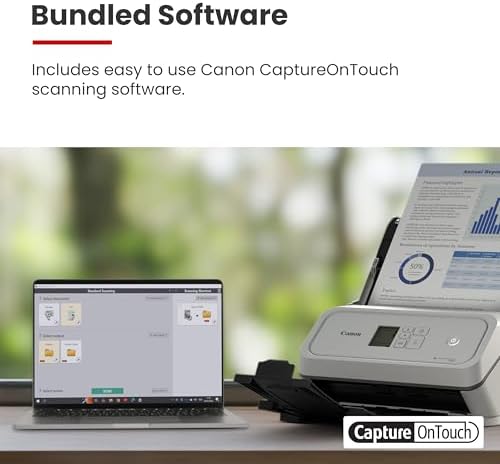 Canon imageFORMULA R40II Office Document Scanner - Duplex Scanning, Easy Setup, Scans a Wide Variety of Documents, Scans to Cloud - Image 6