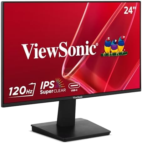 ViewSonic VA2448-MHU 24 Inch 1080p IPS Computer Monitor, 120Hz, USB C - Image 2