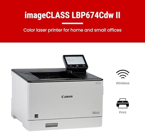 Canon Color imageCLASS LBP674Cdw II - Wireless, Duplex, Laser Printer with 3 Year Limited Warranty, 35 PPM - Image 2