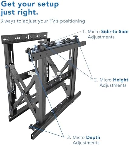 Mount-It! Pop-Out Video Wall Mount, 37-70", UL Certified - Image 2