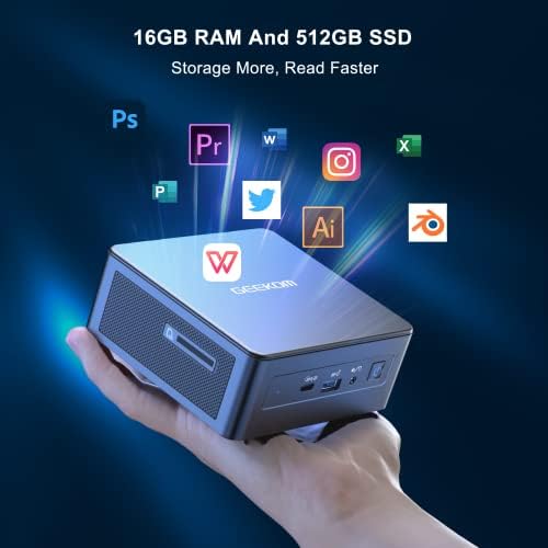 GEEKOM IT11 Mini PC,Intel Core i5-1155G7 (up to 4.5GHz), 16GB RAM+512GB SSD - Image 3