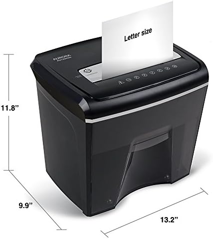 Aurora AU1200XD Compact Desktop-Style 12-Sheet Crosscut Paper and CD/Credit Card/Junk Mail Pullout Basket Shredder - Image 3