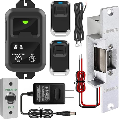 UHPPOTE RF Wireless Remote Access Control with Electric Strike Door Lock by UHPPOTE
