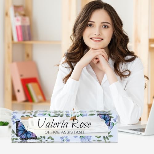 Custom Name Plate for Desk, Acrylic Desk Name Plate Personalized, Employee Appreciation Gifts, Office Desk Accessories for Woman Teacher Nurse, Coworker Gifts for Manager Assistant - Image 2