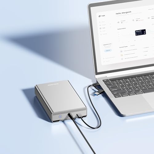 Avolusion PRO-G2 10TB USB 3.2 Gen 2 (10Gbps) External Hard Drive for Windows/MacOS (Silver) - Image 3