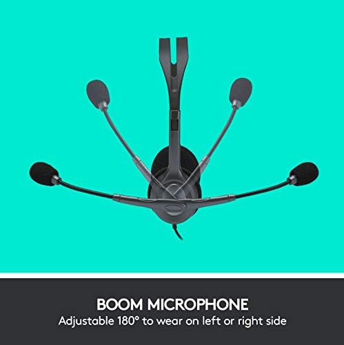 Logitech H111 Stereo Headset with 3.5 mm Audio Jack - Black - Image 5