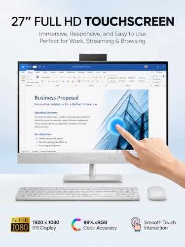 Dell 27 Touchscreen All-in-One Desktop Computer 2026 PC, Ultra 7 32GB + 1TB - Image 4