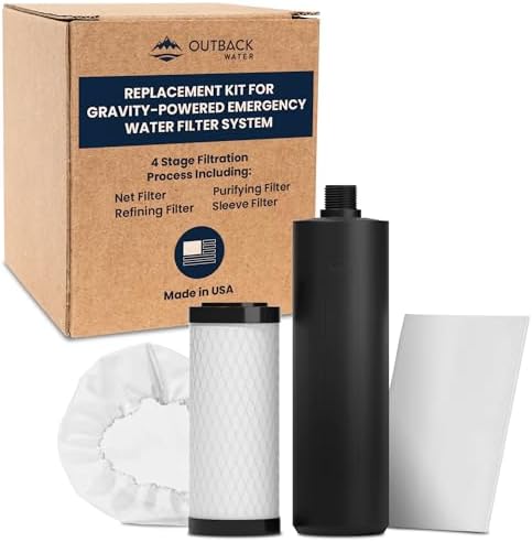 Outback Water Filter Replacement Kit, Gravity-Fed Emergency Drinking System by OutbackWater