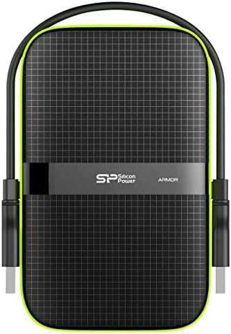 Silicon Power 5TB Rugged Portable External Hard Drive Armor A60, Shockproof USB 3.0 for PC, Mac, Xbox and PS4, Black - Image 2