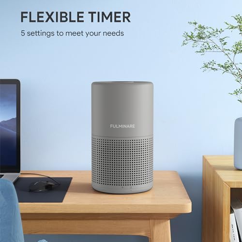 FULMINARE Air Purifiers for Home H13 True HEPA Air Filter (Gray 2 Pack) - Image 4