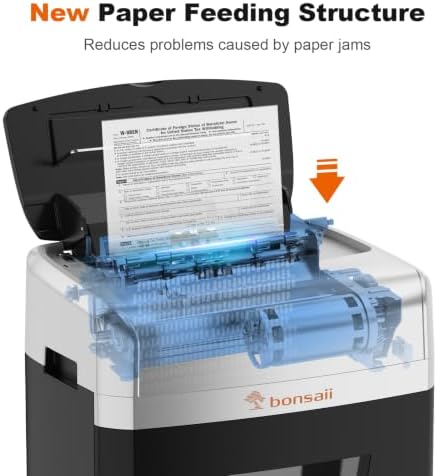 Bonsaii 120-Sheet Autofeed Micro-Cut 30-Min Run Heavy Duty Paper Shredder - Image 5