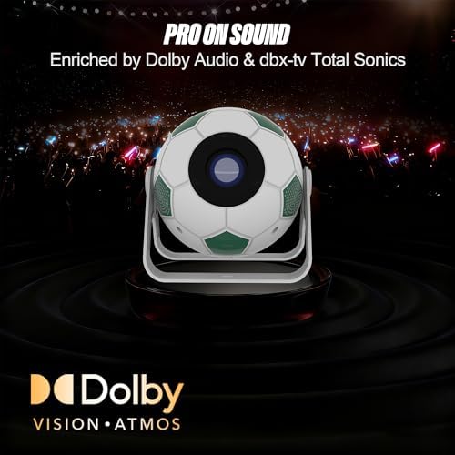 1080P Projector, 400 Lumens Brightness Indoor Outdoor Portable Projector, Cinema Quality Viewing for Home Entertainment - Image 4