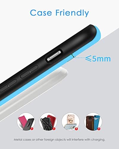 NANAMI Upgraded Fast Wireless Charger, Wireless Charging Stand for iPhone 18 Pro/18 Pro Max/17/17 Air/16/16 Plus/16 Pro/15/14 & Phone Charger Dock for Samsung Galaxy S26/S25/S24/S24 Ultra/S23/S22 - Image 6