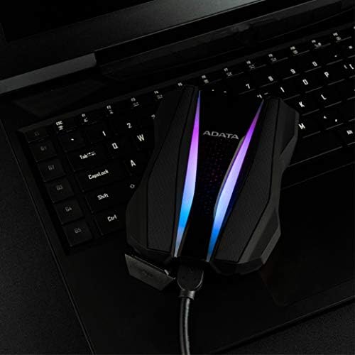 ADATA HD770G 1TB RGB USB 3.2 IP68 Waterproof Dropproof Dustproof External Portable HDD Black (AHD770G-1TU32G1-CBK) - Image 5