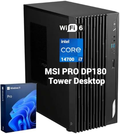 msi PRO DP180 Business Tower Desktop Computer, Intel 20-Core i7-14700 by Unknown
