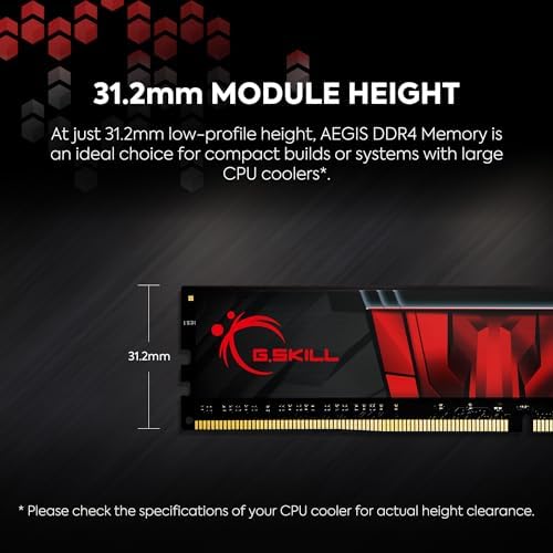 G.SKILL AEGIS Series DDR4 RAM (XMP) 32GB (2x16GB) Up to 3200MT/s* CL16-18-18-38 1.35V Intel AMD Desktop Computer Memory U-DIMM (F4-3200C16D-32GIS) - Image 3