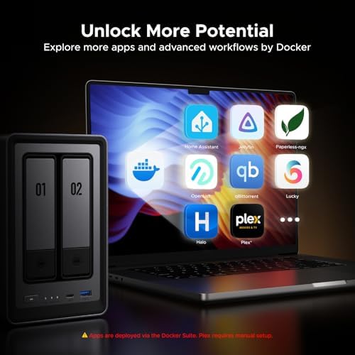 UGREEN NAS DXP2800 2-Bay for Advanced Home Users, Remote Workers & Creators - Image 6