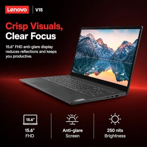 Lenovo New V15 Business Laptop(2026 Premium Edition) with MS 365 for Web, Powerful Intel Quad-Core Processor, 15.6" FHD Anti-Glare Display, WiFi 6, Bluetooth 5.3, Long Battery Life, Windows 11 Pro - Image 4